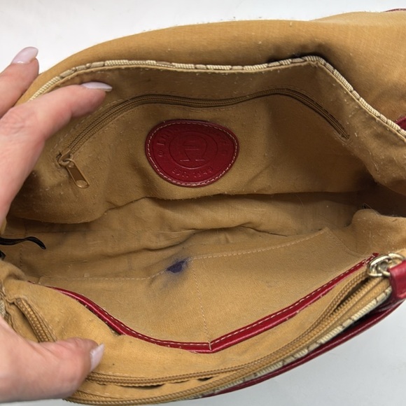 Etienne Angier Red Tan Shoulder Bag MCB7249K - Picture 5 of 12